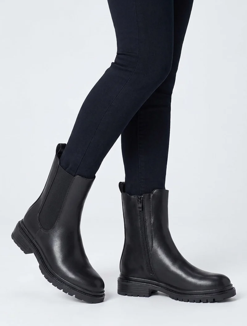 Chelsea boots unies - Noir