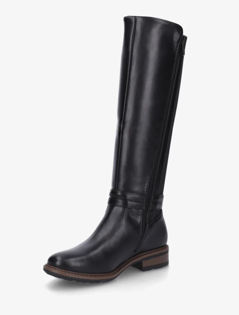 Bottes unies élastiquées - Noir