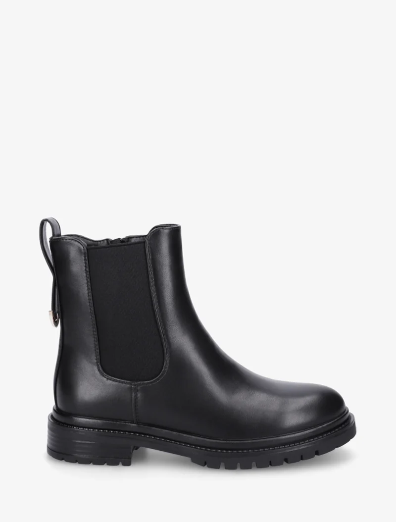 Chelsea boots à contrefort stylisé - Noir