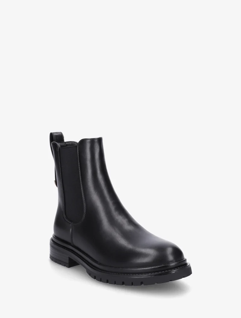 Chelsea boots à contrefort stylisé - Noir