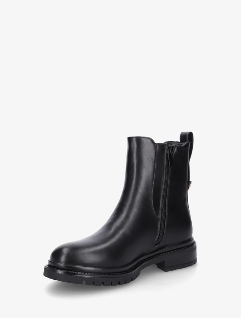 Chelsea boots à contrefort stylisé - Noir