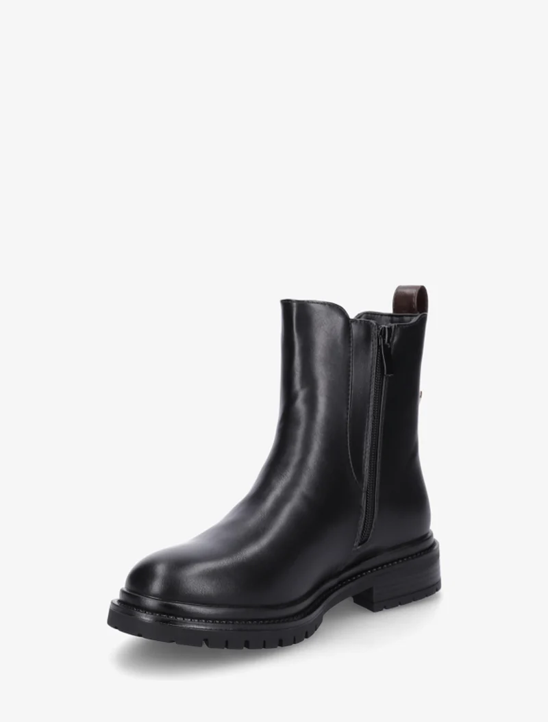 Chelsea boots à contrefort stylisé - Noir/marron