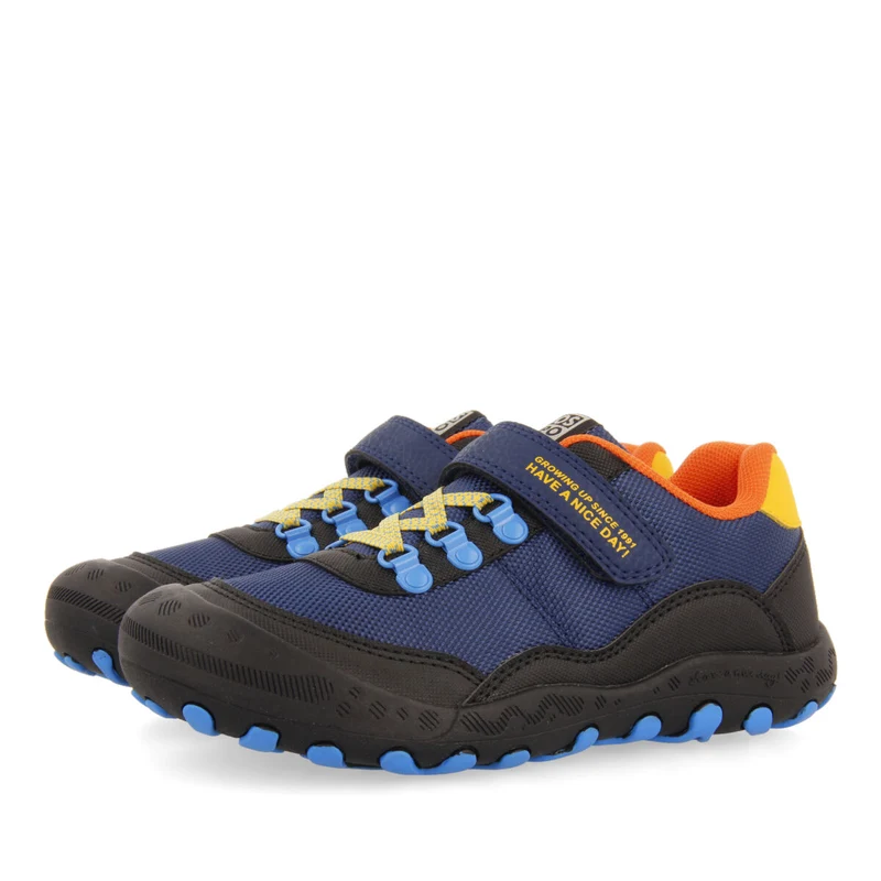 Thurso children's navy blue hiking sneakers