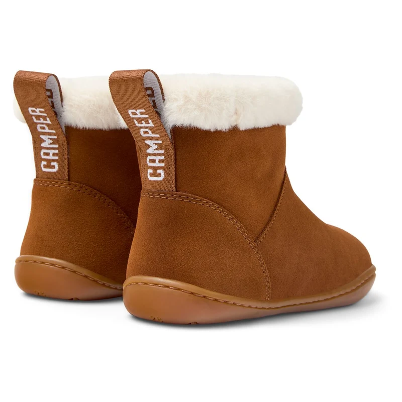 Camper Kids Peu Bottines Fourrées Camel